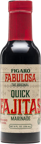 Crystal Louisiana's Fabulosa Fajitas Marinade, 8 Ounce, Natural Citrus, Garlic & Ginger for Char Boiled Flavor