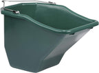 Little Giant® Plastic Better Bucket | Horse Feed Bucket | Ergonomically Designed | Flat Back Bucket | Made in USA | 20 Quarts | Green