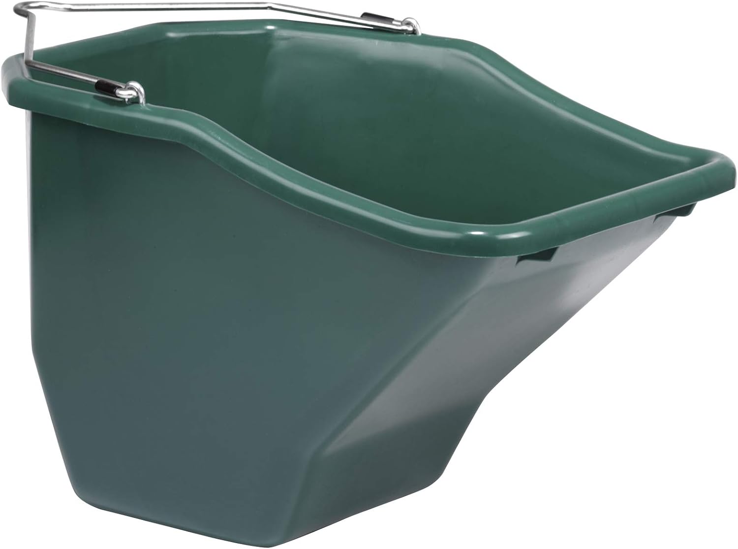 Little Giant® Plastic Better Bucket | Horse Feed Bucket | Ergonomically Designed | Flat Back Bucket | Made in USA | 20 Quarts | Green
