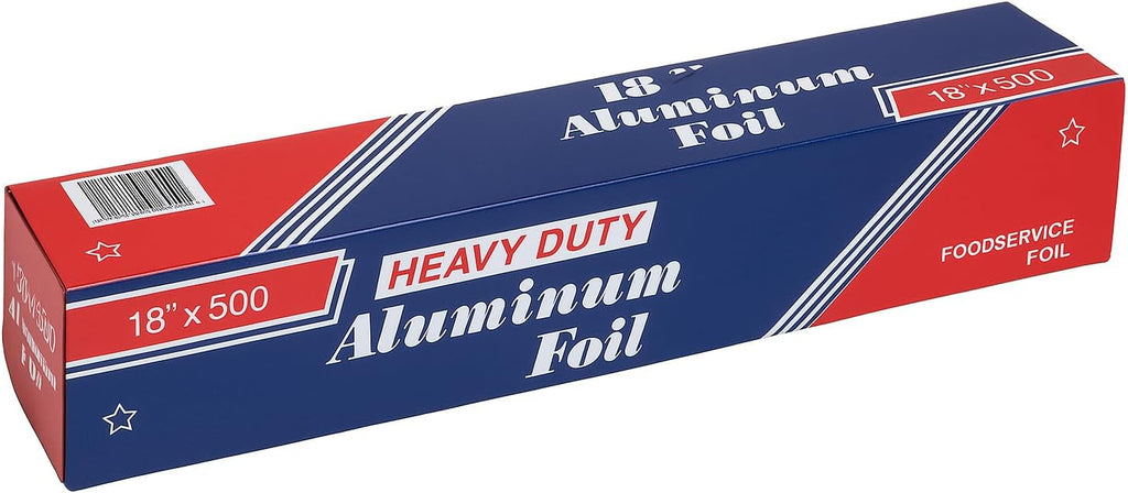 Heavy Duty Silver Aluminum Foil Roll for Food 18 Inches 500 FT Heavy Duty Food Safe Foil Wrap