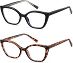 LKEYE Cat Eye Reading Glasses Women Blue Light Cute Computer Readers Stylish Spring Hinge Designer Retro Eyewear LK6096