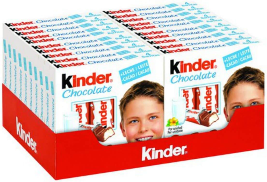Kinder Chocolate - Milk Chocolate with Creamy Milk Filling - Case 20 x 50g