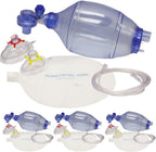 MCR Medical 4-Pack CPR Training Bag Valve Mask (BVM) ADULT/CHILD in Mesh bag, BVM-3081-004