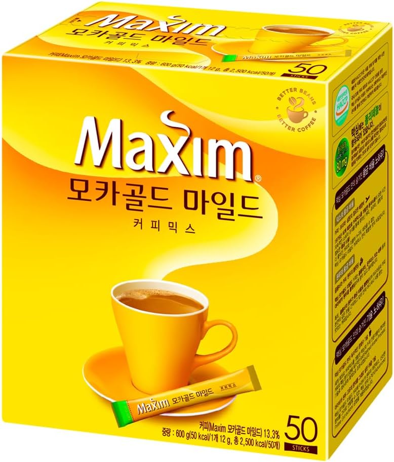 Maxim Mocha Gold Mild Coffee Mix 12g X 50pc (1.6 Pound)