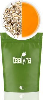 Tealyra - Luxury Jasmine Silver Needle White Losse Tea - Grown in Fujian China - Loose Leaf Tea - Caffeine Level Low - 110g (4-ounce)