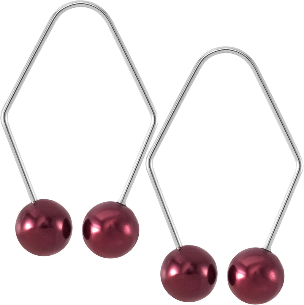 2pcs Natural Dimple Maker for Cheeks, Dark-Red Facial Muscle Dimple Trainer Shaper Exerciser Tools for Beautiful Smile