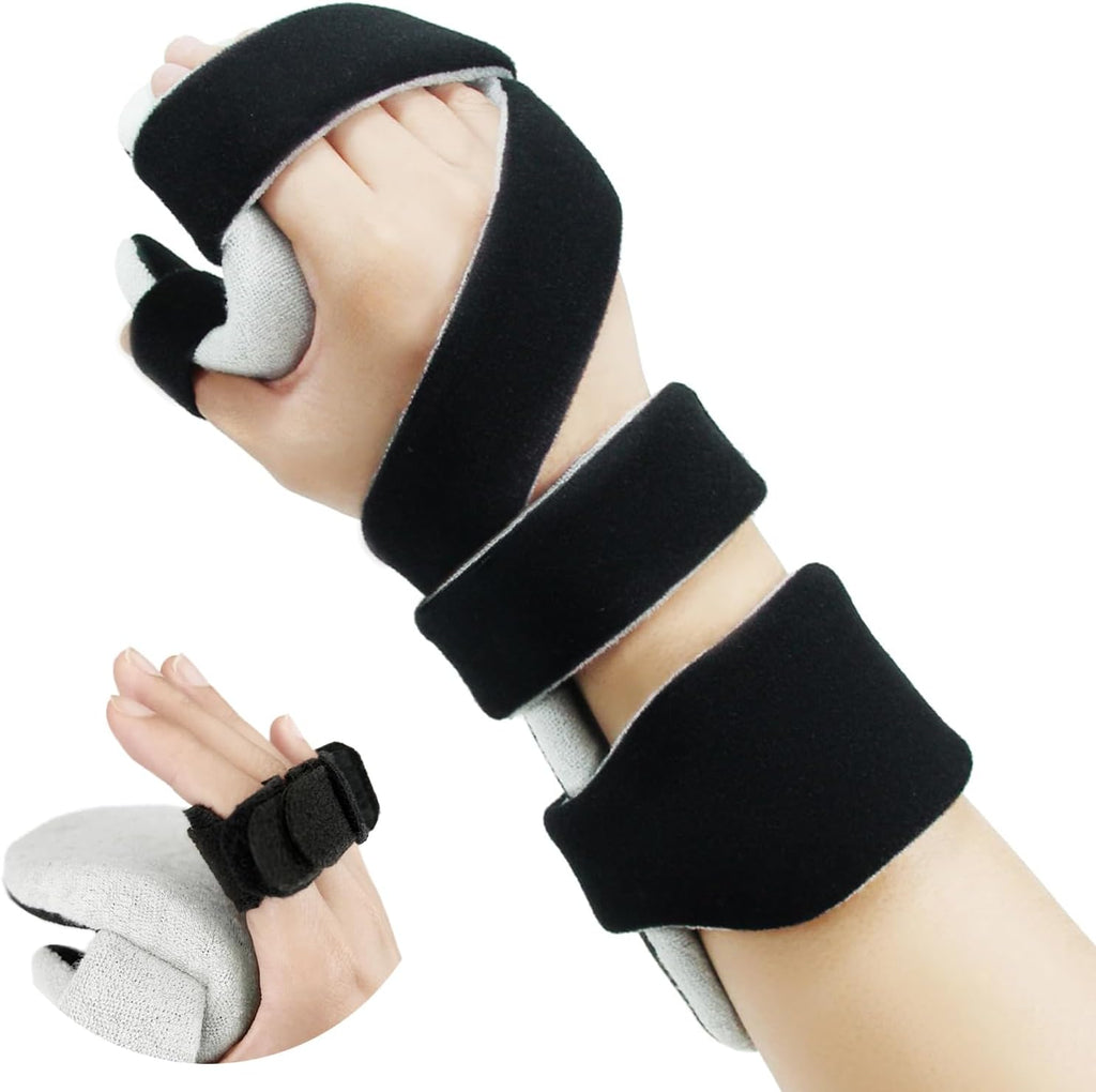 OSK Soft Functional Resting Hand Splint with Finger Separator,Stroke Hand Brace By Restorative Medical,Wrist Brace For Carpal Tunnel,Immobilizer Muscle Atrophy Rehabilitation(Right,Small)