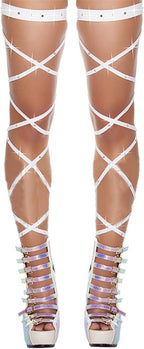 AIBEARTY Women Shiny Rhinestone Leg Wraps for Raves, Dancing, Music Festival