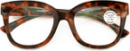 V.W.E. Women Large Oversized Progressive Clear Bifocal Reading glasses - No Line or Bubble - Zero Power on Top Wide Reader