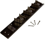 Carlisle FoodService Products 4073100 Roll 'N Grip Mop, Broom and Tool Holder / Storage System, 3 Positions + 1 Hook
