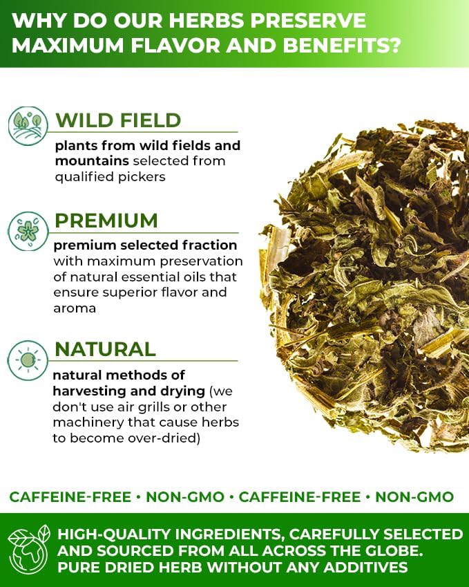 4 oz. Motherwort Tea Dried Motherwort Herb Tea (Leonurus Cardiaca) - 113g Leonurus Cardiaca (Cola De León)