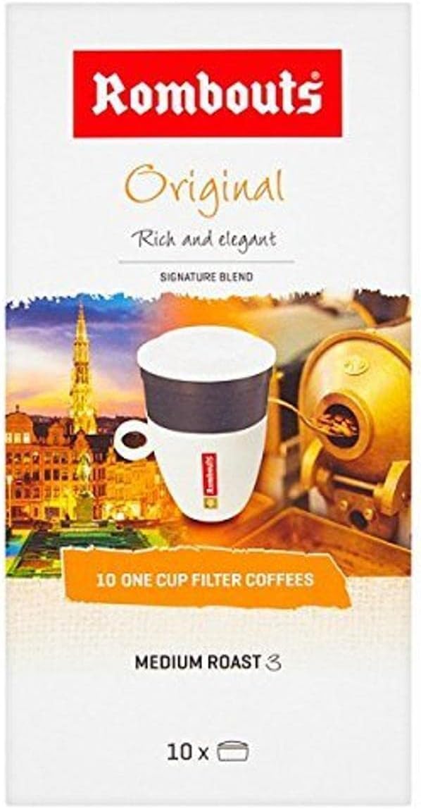 Rombouts Original Pure Ground Filter Coffee, 10x6.2g