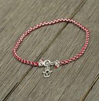 Protection Evil Eye Bracelet - Lucky Hamsa Hand Charm - 7 Inch Sterling Silver Jewelry - Best Kabbalah Red String Bracelets for Women