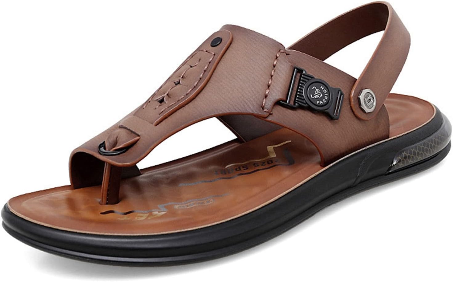 Men's Orthopedic Sandals, Sandals for Bunions, Big Toe Foot Correction Sandal,for Pain Relief Hallux Valgus Bunion Symptoms (Color : Brown, Size : 6.5)
