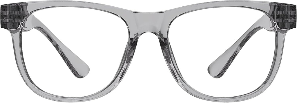 Eyekepper 6 Pack Metalless Reading Glasses with Screwless Spring Hinges Large Frame Readers for Men