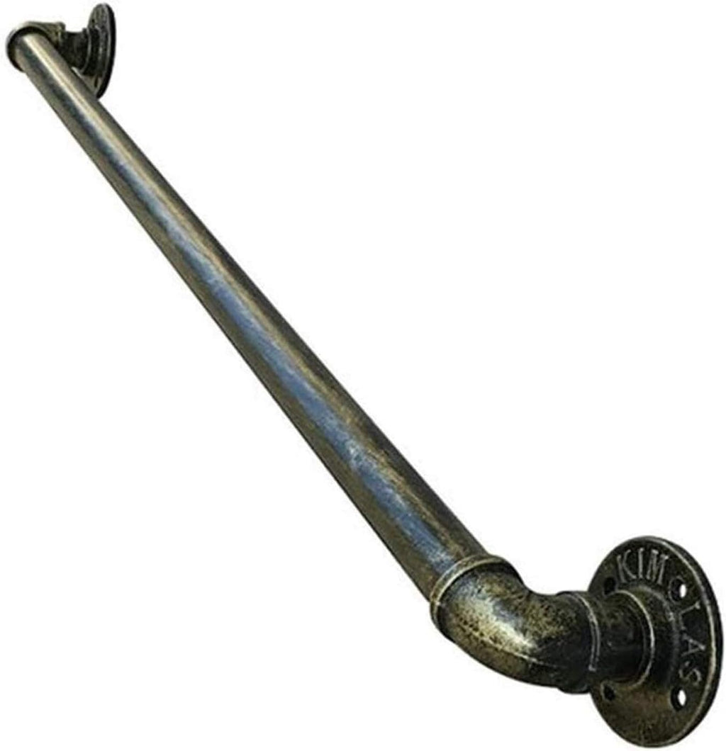 Outdoor Grab Rail, Staircase Handrail Banister Stairs Rail Support Kit, Stairway Railing for Indoor Outdoor Hand Rails/External Outside Wall Mount, Antique Bronze (Size : 3ft/90cm)