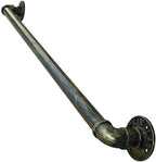 Outdoor Grab Rail, Staircase Handrail Banister Stairs Rail Support Kit, Stairway Railing for Indoor Outdoor Hand Rails/External Outside Wall Mount, Antique Bronze (Size : 3ft/90cm)