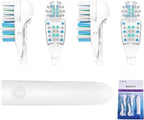 4X Sensitive Toothbrush Dual Clean Replacements Attachments Brush Heads Refill Accessories Compatible with Oral-B Cross Action Power 3733 4732 Rotating Power Toothbrush Heads & Crisscross Bristles