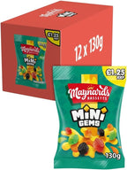Maynards Bassetts Mini Gems Sweets Bag 130g x 12 Bags