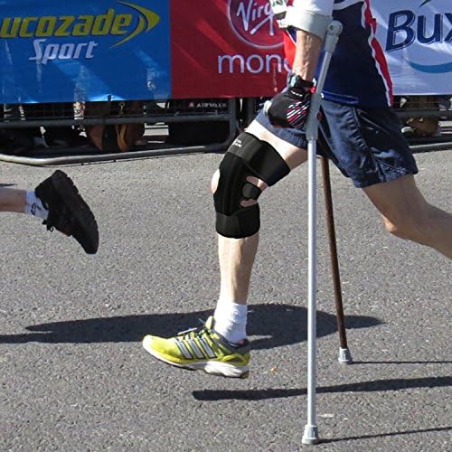 Vital Salveo Graphene 9.5" Knee Brace - Adjustable Patella Support for Pain Relief, Meniscus Tear & ACL - Side Stabilizers for Men & Women-Regular Fit