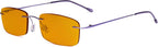 Eyekepper Titanium Rimless Orange Tinted Lenses Computer Reading Glasses Readers Men Women