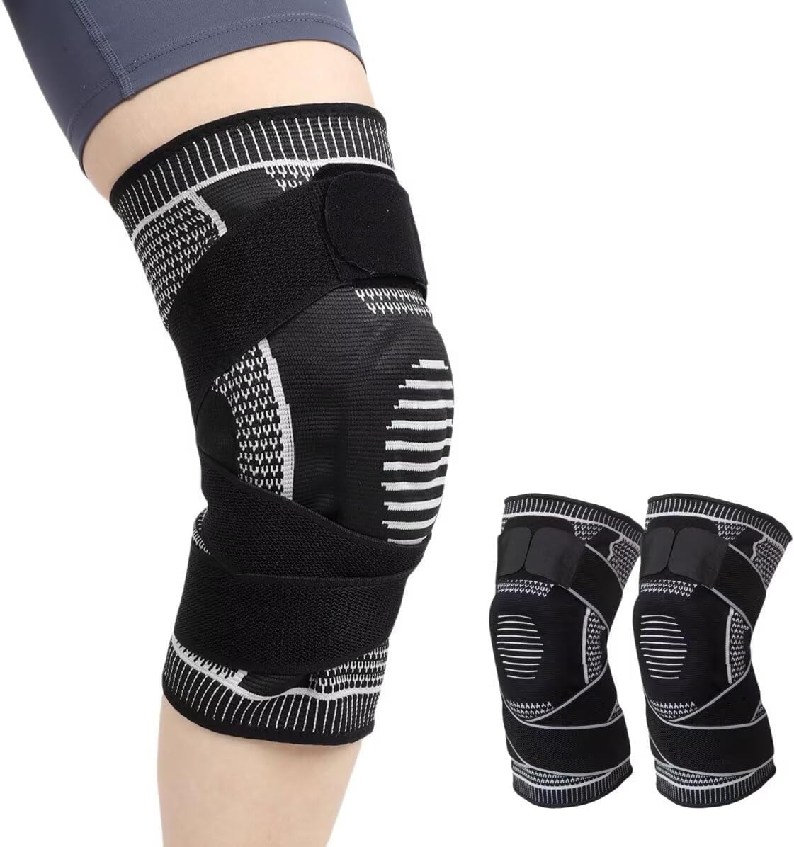 SWZEC Knee Support - Knee Compression Sleeves，One Pair