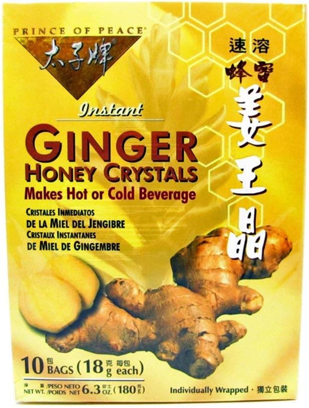 Instant Ginger Honey Crystals 10 Teabags (18 gr each)