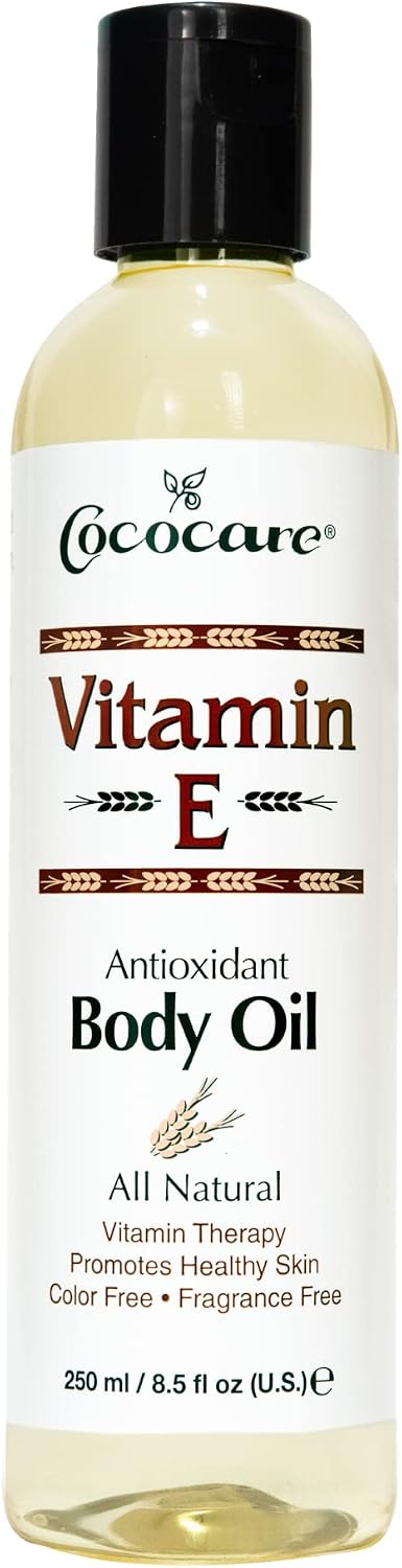 Cococare Natural Vitamin E Antioxidant Body Oil - Vitamin Therapy for All Skin Types - 8.5 fl oz