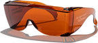 BluBlocker, StarShield Fit Over Sunglasses with Scratch Resistant Lens | Blocks 100% of Blue Light and UVA & UVB Rays | Retro | Gender Neutral for Men, Women, & Everyone | Blue Blocker | 2355K |