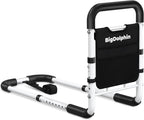 Bed Rails for Elderly Adults Safety - ASTM Approved Adjustable Bed Cane with Non-Slip Ergonomic Handle & Storage Pocket, Bed Railings for Seniors Support 350 LBS, Tool-Free