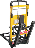 KEhtu Electric Crawler Stair Climber, Portable and Foldable Electric Stair Climber, Trolley, Cargo Upstairs Machine, Maximum Load-Bearing 200kg (440 Lbs), 360° Wear-Resistant Universal Wheels