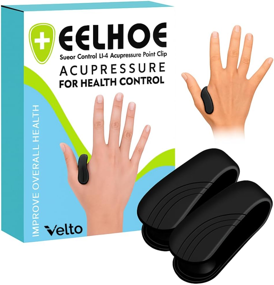 Sugar Control Acupressure Clip | Natural Blood Sugar Support & Migraine Relief | Non-Invasive Acupressure Therapy for Stress, Pain & Energy Balance | Drug-Free Wellness Tool