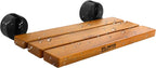 20 inchs Teak Folding Shower Seat Wall Mounted,Fold Down Shower Bench for Small Shower Space, Home Care Teak Wood Stool for Inside Shower,Pregnants-Maximum Load 440lb,for Elderly, Adults