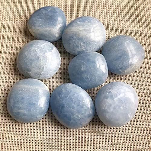 Natural Stones Quartz Minerals Gemstones Crystals Massage Palm Gems Home Decoration,Celestite,40-60mm
