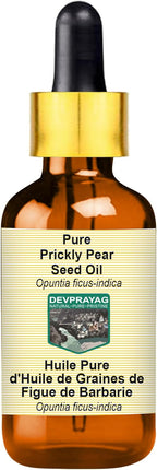 Pure Prickly Pear Seed Oil (Opuntia ficus-Indica) with Glass Dropper 100ml (3.38 oz)