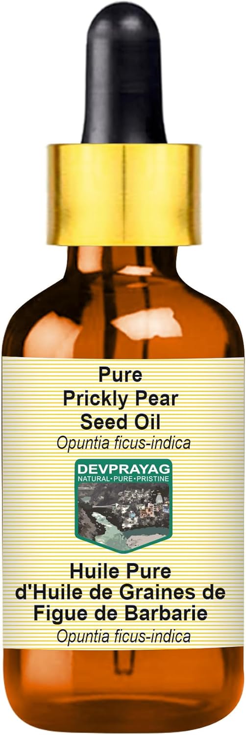 Pure Prickly Pear Seed Oil (Opuntia ficus-Indica) with Glass Dropper 100ml (3.38 oz)
