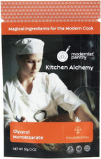 Modernist Pantry Glycerol Monostearate (GMS) ⊘ Non-GMO Gluten-Free Vegan - 50g/2oz