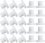 uxcell 25 Pcs T Shaped Silicone Plug, Dia 10.5 mm/0.41 Inch Elastic Waterproof Silicone Plug Reusable Bottle Stopper Solid Sealing Round Hole Plug for Pipes Equipment, White