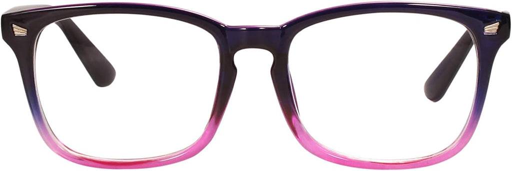 Bestum Plain Glasses Frame for Women Men non prescription Plastic full Frame Clear Lens
