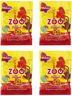 Malaco Zoo Original Fruit Taste Chewy Gummy 4 packs of 80g