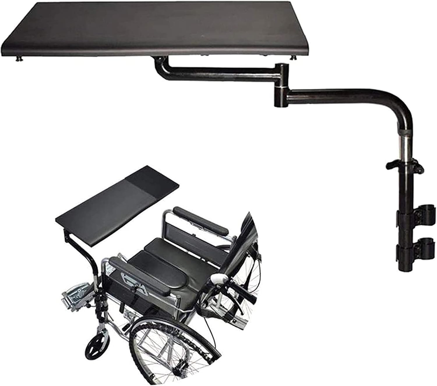 Wheelchair Lap Tray - Adjustable Height, Portable Desk for Elderly and Patients - Ideal for Writing, Reading, Eating and Resting - Wheelchair Accessories