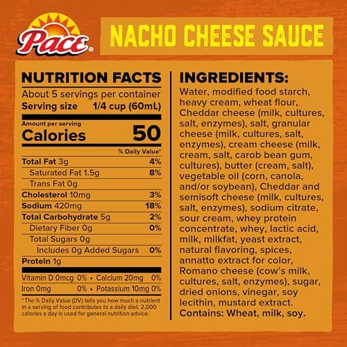 Pace Medium Nacho Cheese Sauce, 10.5 oz Can