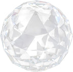 Clear Cut Crystal Glass Ball, 60/80mm Clear Cut Crystal Sphere Prisms Glass Ball Translucent Faceted Gazing Ball Suncatcher Home Hotel Decor Hardware Fittings(60MM/2.36in)