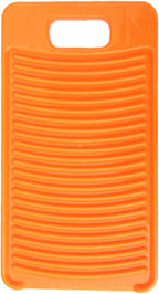 MAOYE Plastic Mini Washboard Washing Board for Kids Shirts Clean Laundry Lime (Orange)