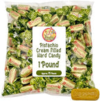 Rossana Pistachio Candy – 1 Pound Bag – Italian Hard Candy Individually Wrapped – Classic Pistachio Treat – Puntini Style Sweets – Authentic Italian Candy from Italy