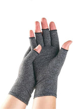Premium Bamboo Gloves Fingerless Compression Wrap for Hand Pain and Osteoarthritis Men and Women