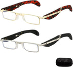 Foldable Anti-Blue Light Reading Glasses with Case, Anti Eyestrain Portable Foldable Reading Glasses