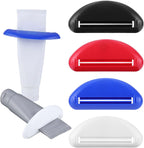 4 Pcs Toothpaste Tube Squeezer, Plastic Toothpaste Roller Dispenser Tube Squeezer Tool for Bathroom Cream, Facial Cleanser
