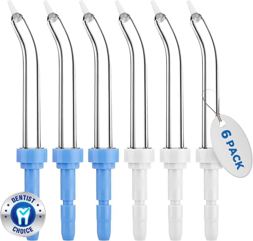 for Waterpik Replacement Heads, Replacement Tips for Waterpik Water Flosser, Suitable for Waterpik Accessories Replacement Tips, for PP-100E(6 Periodontal Tips)
