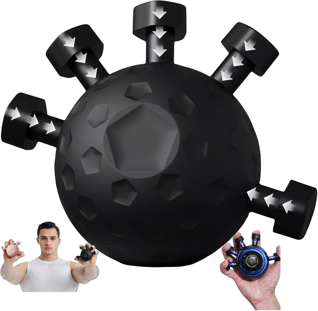 Glitzgrip Arm Builder 2025 New Hand Forearm Ball Strengthener and Finger Grip Exerciser Balls Wrist Strengthening Guitar Finger Gripper Strength Trainer Hand Squeezer Stretcher Extender Workout